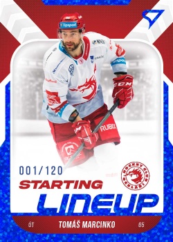 Tomas Marcinko Trinec Tipsport ELH 2022/23 SportZoo 2. serie Starting LINEUP 1st PERIOD /120 #SL-05